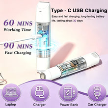 Load image into Gallery viewer, Electric Shaver Women Portable Epilator Mini Rechargeable Woman's Bikini Trimmer Painless Electric Dual Head Razors for Female