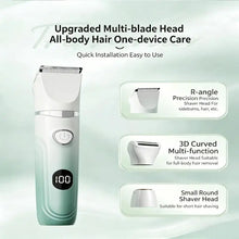 Load image into Gallery viewer, Electric Razors for Women,Hair Trimmer for Face Nose Brow Beard Arm Leg Armpit 3 in 1 Women Body Shaver