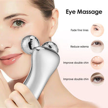 Load image into Gallery viewer, 4D Roller Facial Massager EMS Face Lift Device V-Face Slimmer Skin Tightening Double Chin Remover Eye Care Massage Beauty Roller