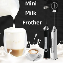 Load image into Gallery viewer, Automatic Rotary Whisk Stirrer Cream Whipper Handheld Small Stirring Stick Black