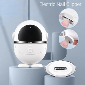 Electric Nail Clipper Safe Automatic Fingernail Clipper Portable Nail Trimmer for Kids Adults Elderly