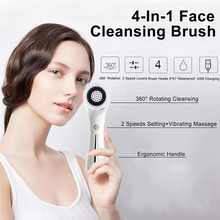 Load image into Gallery viewer, Facial Cleansing Brush IPX 7 Waterproof Electric Facial Brush 2 Adjustable Speeds Facial Brush Cleaner