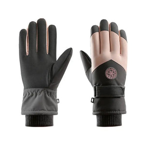 Temperature Locking Gloves Winter Cycling Gloves Screen Anti-slip Wrist Warm Thick Material for Unisex