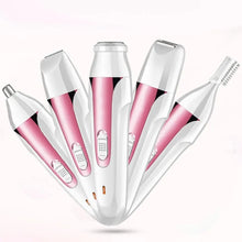 Load image into Gallery viewer, Multifunction Electric Epilator 5 in 1 Women Face Underarm Bikini Hair Removal Device Remover Mini Female Shaver Eyebrow Trimmer