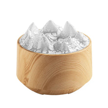 Load image into Gallery viewer, New Volcanic Crack Aromatherapy Wood Grain Humidifier Home Office Desktop Colorful Lights Flame Humidifier Aromatherapy Machine