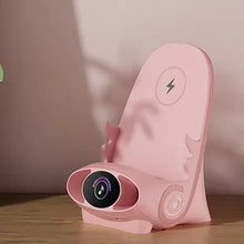 Load image into Gallery viewer, Magnetic Mini Chair Wireless Fast Charger Phone Stand Holder Upgraded Wireless Charging Station Phone with Speaker Function