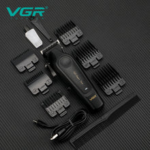Load image into Gallery viewer, high-end professional hair clipper with metal leather body, hair trimmer with 7000 RPM oil head carving and push cutt