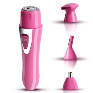 4 in 1 Epilator USB Rechargeable Protable Trimmer Hair Remover for Women Body Facial Eyebrow Razor Mini Skin Epilator Trimmer