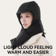 Load image into Gallery viewer, Winter Fleece Cap With Scarf Skiing Cycling Thermal Hat Outdoor Sports Windproof Warmth Neck Protect Motorcycle Helmet Unisex