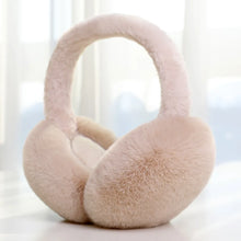 Load image into Gallery viewer, Soft Plush Ear Warmer Winter Warm Earmuffs Solid Color  Ear Cover Outdoor Cold Protection Ear-Muffs Folding Earflap Fashion