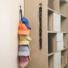 Load image into Gallery viewer, Portable Hat Hanging Decorations Household Bedroom Wardrobe Caps Storage Organizes Strap Behind Door Sundries Deposit Article