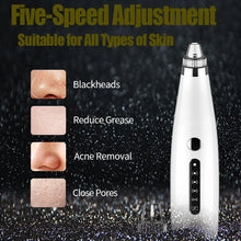 Load image into Gallery viewer, Blackhead Remover Electric Vacuum Suction Blemish Cleaner Face Care Tool Pore Nose Acne Pimple Needle Tag Removal Beauty Health