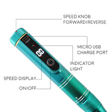 Load image into Gallery viewer, 35000RPM Rechargeable Nail Drill Machine Electric Nail File Portable Nail Polisher with 6 Bits and LED Display New Design