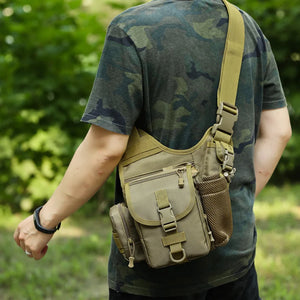 Tactical Shoulder Bag Army Military Crossbody Sling Bag Men's Outdoor Hunting Fishing Travel Waterproof Chest Bag