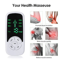 Load image into Gallery viewer, Tens Muscle Stimulator 6 Mode Electric EMS Acupuncture Body Massage Digital Slimming Machine Electro Stimulator