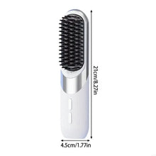 Load image into Gallery viewer, Mini Wireless Hair Styler Comb With Ceramic Plates Ionic Conditioning LCD Screen For Frizz Control