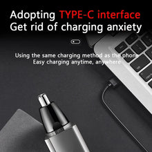 Load image into Gallery viewer, Professional Electric Nose Hair Trimmer 3 In 1 Sideburns Knife Head Eyebrow Trimming Nose Hair Shaver Nose Hair Trimmer