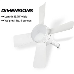 Ceiling Fan Led Light Socket Fan With Smart Remote Control 1000Lm 5000K Bulb Retractive Fan Lamp For Bedroom Living Room