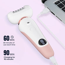 Load image into Gallery viewer, 5-in-1 Hair Cleaning and Maintenance Set LCD Digital Shaver Full Body Hair Removal Device Private Area Hair Removal Mach