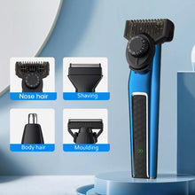 Load image into Gallery viewer, 4 in 1 Multi-functional Men&#39;s Electric Shaver Nose Hair Trimmer Oil Head Carving Hair Clipper Hair Cutting Machine