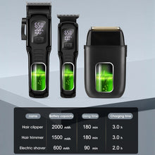 Load image into Gallery viewer, Men's Cordless Professional Hair Clipper Carving Electric Pusher Reciprocating Blade Shaver Deep Cleaning and Care Set