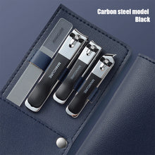Load image into Gallery viewer, 4PCS/Set Portable Stainless Steel Nail Clipper Set Professional Nail Enhancement Set With Rotating Bag For Home Beauty Salons