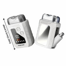 Load image into Gallery viewer, 2in1 Mini Electric Shaver Digital Display Waterproof Portable Rotary beard grooming with Mirror Efficient Shaving
