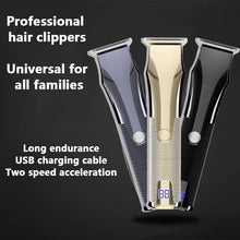 Load image into Gallery viewer, USB Electric Hair Clippers Trimmers For Men Adults Kids Cordless Rechargeable Hair Cutter Machine Professional