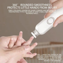 Load image into Gallery viewer, Nail Trimmer with Light Electric Light Up 360 Degree Rotating Kids Nail Trimmer Low Noise Children Nail File Nail Clippers