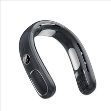 Load image into Gallery viewer, Portable Battery Rechargeable Camp Hands Free Neck Fan Mini Wearable Hanging Neck Cooling Fan for Outdoor Motion Travel