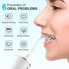 Load image into Gallery viewer, DIY PSI Dental Water Jet Pick Flossser Thread Oral Irrigator for Teeth Cleaning 300ml 4 Modes Portable Powerful Mouth Washing