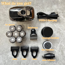 Load image into Gallery viewer, Head Shavers for Bald Men Rotary Electric Razor Cordless Shaver for Men Multifunctional Electric Razors for Bald Men Waterproof
