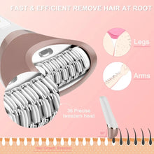 Load image into Gallery viewer, 6in1 Set Electric Epilator Women Female Shaver Leg Body Hair Removal Face Lady Razor Bikini Trimmer Facial Hair Remover Wet&amp;Dry