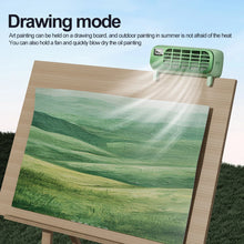 Load image into Gallery viewer, Portable Bladeless Fan Desktop Cooling Fan with Night Light 5 Wind Speeds 2 Light Modes for Home Office Outdoor Camping Travel