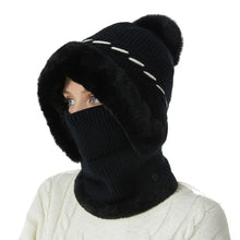 Load image into Gallery viewer, Warmer Knitted Hat Casual Winter Plush Ears Protection Cap Multipurpose Beanie Cap Outdoor