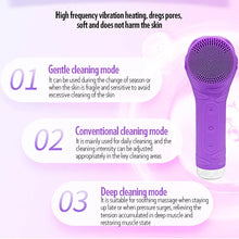 Load image into Gallery viewer, Ultrasonic Silicond Facial Cleansing Brush Waterproof Electric Skin Massager Device For Deep Cleaning