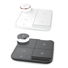 Load image into Gallery viewer, Convenient 4 In 1 Fast Wireless Charging Dock For Qi-Enabled Devices Earbuds Wireless Charger With LED Light