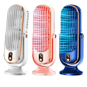 Air Cooling Fan USB Rechargeable 1800mAh Tower Table Fan 5 Speeds Refrigeration Air Conditioning Fan Brushless Motor LED Display