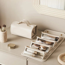 Load image into Gallery viewer, Detachable Cosmetic Bag Portable Large Capacity 4 in 1 Makeup Bags Portable Folding Travel Cosmetics Storage Toiletry Handbag