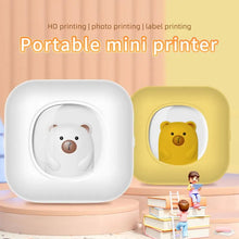 Load image into Gallery viewer, Portable Mini Label Printer Photo Thermal Adhesive Labels Printers Inkless Bluetooth Pocket Mini Printer Stickers Maker 57MM