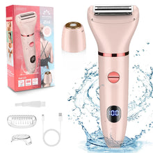 Load image into Gallery viewer, Women's Electric Digital Display Hair Shaver Temples Lip Hair Shaver Body Wash Shaver Private Hair Remover