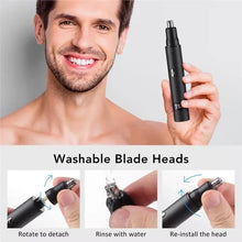 Load image into Gallery viewer, USB Rechargeable 3In1 Electric Ear Nose Hair Trimmer Portable For Men Women Facial Hair Nose Eyebrow