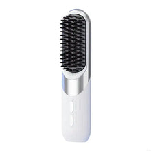 Load image into Gallery viewer, Mini Wireless Hair Styler Comb With Ceramic Plates Ionic Conditioning LCD Screen For Frizz Control