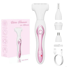 Load image into Gallery viewer, Electric Razors for Women,Hair Trimmer for Face Nose Brow Beard Arm Leg Armpit 4 in 1 Women Body Shaver