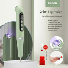 Load image into Gallery viewer, Two-In-One Portable Manicure Pedicure Kit USB Rechargeable Multi-Function Handheld LED Light Lamp For Nail Art