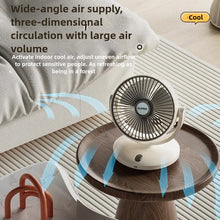 Load image into Gallery viewer, Portable 5-speed Electric Fan 90° USB Adjustable Cooling Fan Silent Adjustable Ultra Silent For Home, Desk and Office