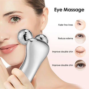 4D Roller Electric Micro-current Facial Lifting Massager LED Display Beauty Devices Skin Tighten V-Face Double Chin Remover