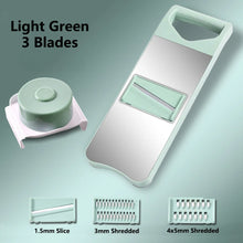 Load image into Gallery viewer, 6 in 1 Stainless Steel Multifunctional Safe Fruit Vegetable Slicer Cutter Shredders Carrot Grater Potato Peeler Chopper Kitchen