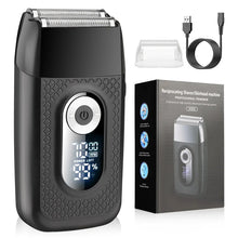Load image into Gallery viewer, Professional Rechargeable Electric Shaver LCD Display Portable Cordless Men Reciprocating Razor Beard Trimmer