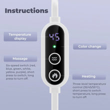 Load image into Gallery viewer, 3D Eye Mask 6 level Vibration Eye Mask 3 Level Heated Electric Steam Constant Temperature Massage Smart Timing Sleep Shading
